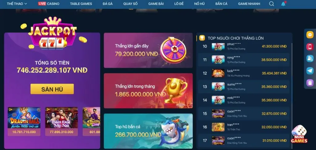 Tiện lợi khi chơi game trên ứng dụng 888p1